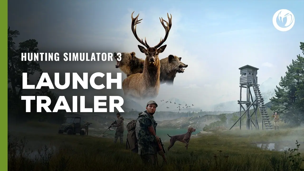 Poster for the official Nacon launch trailer of Hunting Simulator 3